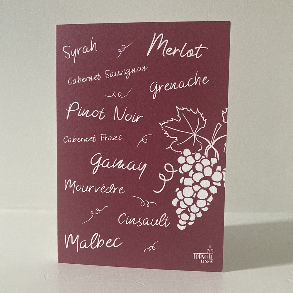 Wine Design Greeting Card