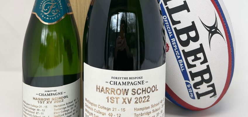 personalised bespoke champagne bottle gift