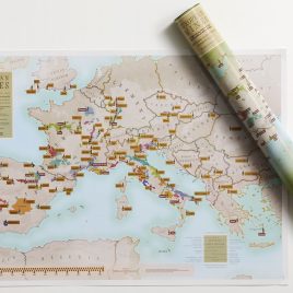Scratch Off European Wine Map